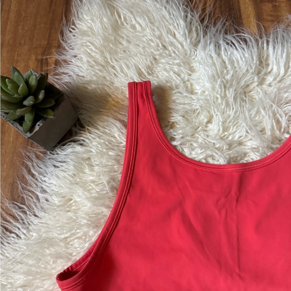 Lululemon Power Pivot Tank Coral Orange/Pink - Picture 2 of 5